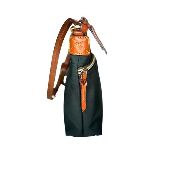 Dooney & Burke Women's Green Nylon Crossbody w/ Leather Accents- Medium Size - Picture 3 of 11